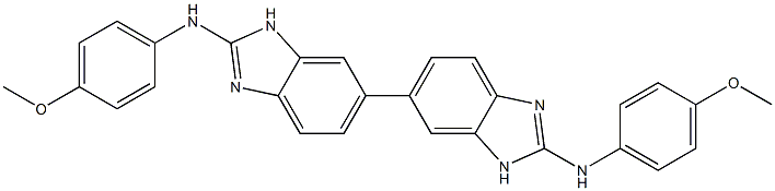 2,2'-Bis(4-methoxyphenylamino)-6,6'-bi[1H-benzimidazole] Struktur