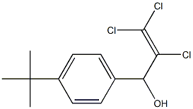 1-(4-tert-Butylphenyl)-2,3,3-trichloro-2-propen-1-ol Struktur