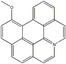 8-Methoxy-2a-azoniabenzo[ghi]perylene Struktur