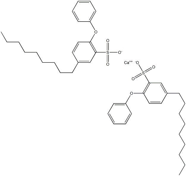 Bis(3-nonyl-6-phenoxybenzenesulfonic acid)calcium salt Struktur