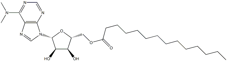 N,N-Dimethyl-5'-O-myristoyladenosine Struktur