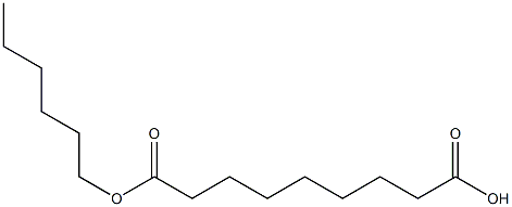 Azelaic acid hydrogen 1-hexyl ester Struktur