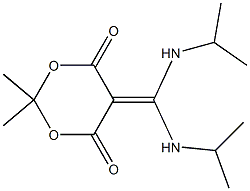 5-[Bis(isopropylamino)methylene]-2,2-dimethyl-1,3-dioxane-4,6-dione Struktur