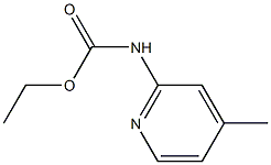 4-Methyl-2-pyridinecarbamic acid ethyl ester Struktur