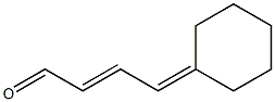 4-(Cyclohexylidene)-2-butenal Struktur