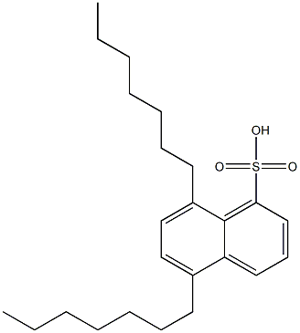 5,8-Diheptyl-1-naphthalenesulfonic acid Struktur