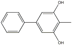 4-Methyl-1,1'-biphenyl-3,5-diol Struktur