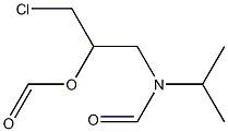 Formic acid 2-chloro-1-[(N-formyl-N-isopropylamino)methyl]ethyl ester Struktur