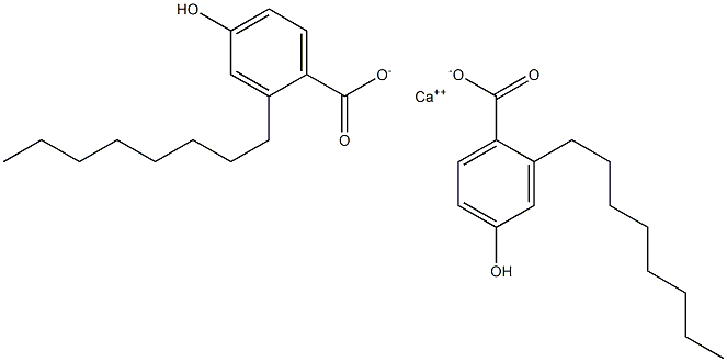 Bis(2-octyl-4-hydroxybenzoic acid)calcium salt Struktur