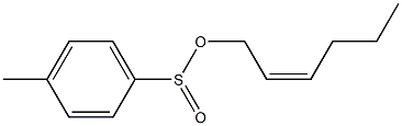 4-Methylbenzenesulfinic acid (2Z)-2-hexen-1-yl ester Struktur