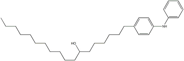 4-(7-Hydroxyoctadecyl)phenylphenylamine Struktur