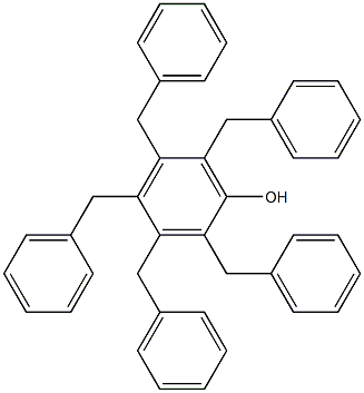 Pentabenzylphenol Struktur