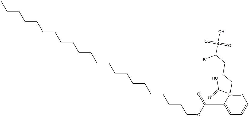 Phthalic acid 1-docosyl 2-(4-potassiosulfobutyl) ester Struktur