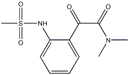 N-[2-[[(Dimethylamino)carbonyl]carbonyl]phenyl]methanesulfonamide Struktur