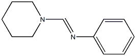 1-(Phenyliminomethyl)piperidine Struktur