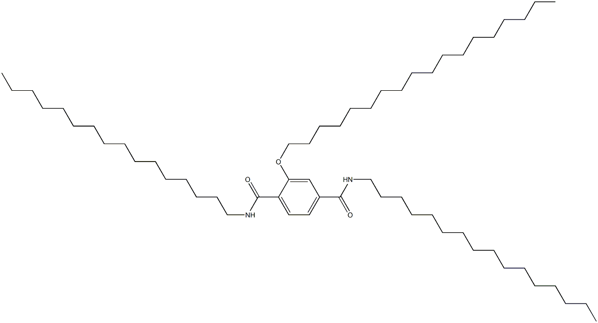 2-(Octadecyloxy)-N,N'-dihexadecylterephthalamide Struktur