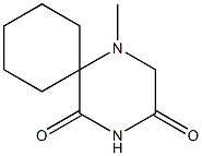 1-Methyl-1,4-diazaspiro[5.5]undecane-3,5-dione Struktur