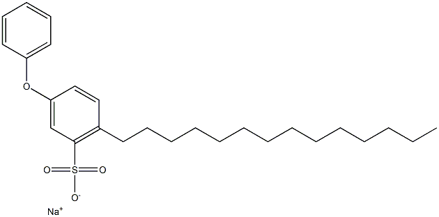 3-Phenoxy-6-tetradecylbenzenesulfonic acid sodium salt Struktur