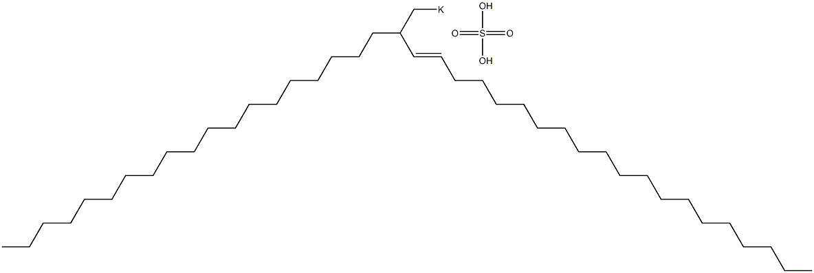 Sulfuric acid 2-nonadecyl-3-docosenyl=potassium ester salt Struktur