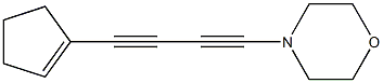 1-Morpholino-4-(1-cyclopentenyl)-1,3-butadiyne Struktur