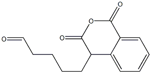 5-[(3,4-Dihydro-1,3-dioxo-1H-2-benzopyran)-4-yl]pentanal Struktur