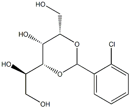 2-O,4-O-(2-Chlorobenzylidene)-D-glucitol Struktur