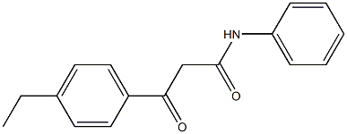 N-Phenyl-3-(4-ethylphenyl)-3-oxopropanamide Struktur