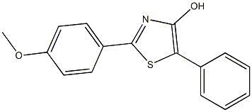 2-(4-Methoxyphenyl)-5-phenylthiazol-4-ol Struktur