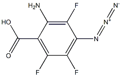 4-Azido-2-amino-3,5,6-trifluorobenzoic acid Struktur