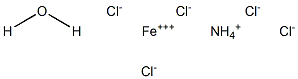 Ammonium iron(III) pentachloride monohydrate Struktur