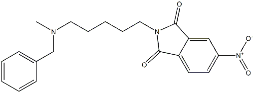 N-[5-(Methylbenzylamino)pentyl]-4-nitrophthalimide Struktur