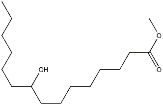 9-Hydroxypentadecanoic acid methyl ester Struktur