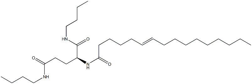 N2-(6-Hexadecenoyl)-N1,N5-dibutylglutaminamide Struktur