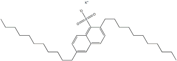 2,6-Diundecyl-1-naphthalenesulfonic acid potassium salt Struktur