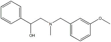 2-[N-(3-Methoxybenzyl)methylamino]-1-phenylethanol Struktur