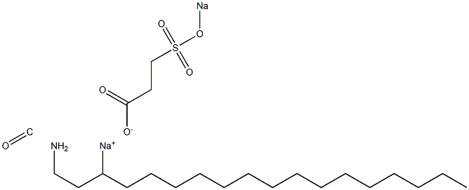 3-Octadecylaminocarbonyl-3-sodiooxysulfonylpropionic acid sodium salt Struktur