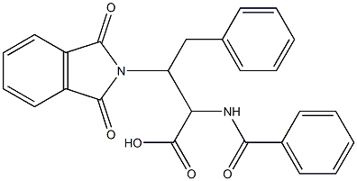 2-(Benzoylamino)-3-(1,3-dioxo-2H-isoindol-2-yl)-4-phenylbutyric acid Struktur