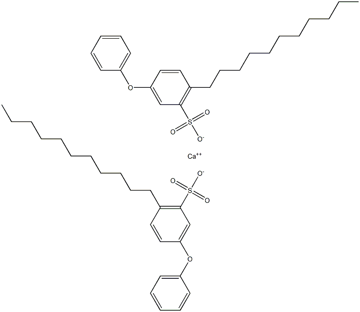 Bis(3-phenoxy-6-undecylbenzenesulfonic acid)calcium salt Struktur