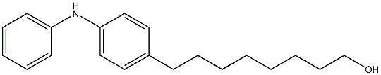 4-(8-Hydroxyoctyl)phenylphenylamine Struktur