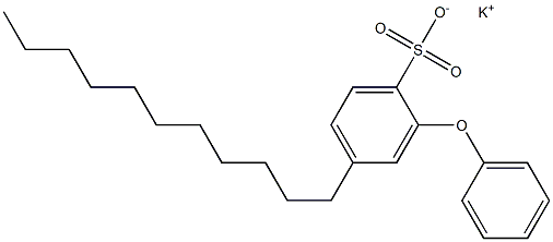 2-Phenoxy-4-undecylbenzenesulfonic acid potassium salt Struktur