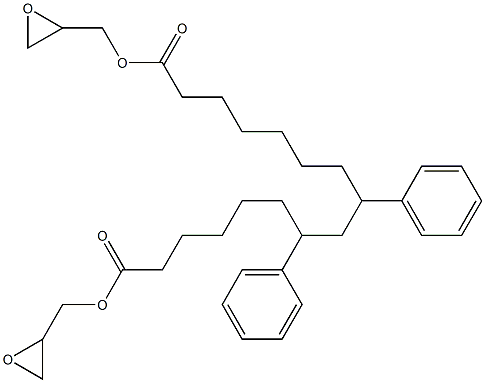 7,9-Diphenylhexadecanedioic acid diglycidyl ester Struktur