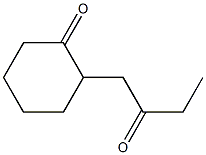 2-(2-Oxobutyl)cyclohexan-1-one Struktur