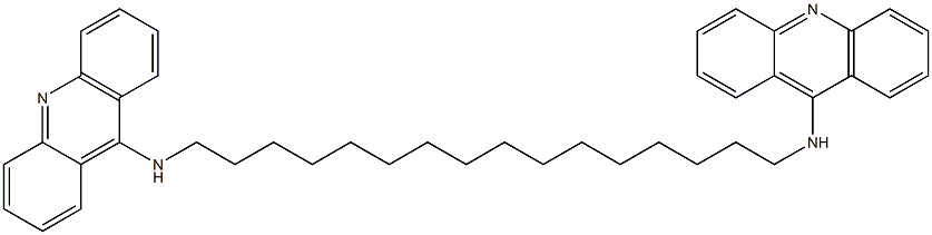 N,N'-Bis(9-acridinyl)-1,16-hexadecanediamine Struktur