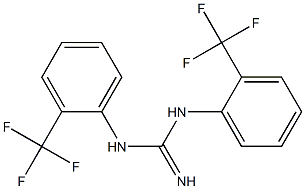 1,3-Bis(2-trifluoromethylphenyl)guanidine Struktur