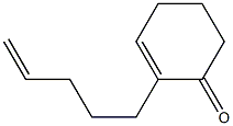 2-(4-Pentenyl)-2-cyclohexen-1-one Struktur