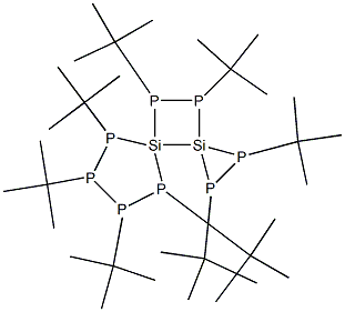 1,2,5,6,7,8,9,10-Octakis(1,1-dimethylethyl)-1,2,5,6,7,8,9,10-octaphospha-3,4-disiladispiro[2.0.4.2]decane Struktur