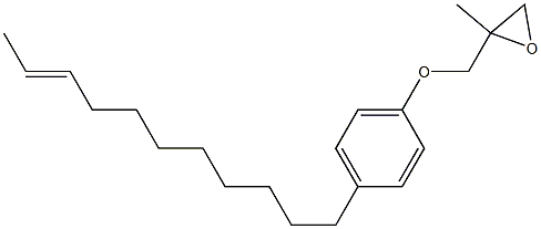 4-(9-Undecenyl)phenyl 2-methylglycidyl ether Struktur