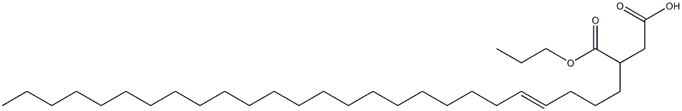 3-(4-Hexacosenyl)succinic acid 1-hydrogen 4-propyl ester Struktur