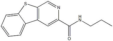 N-Propyl[1]benzothieno[2,3-c]pyridine-3-carboxamide Struktur