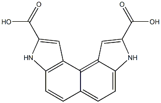 3,8-Dihydroindolo[4,5-e]indole-2,9-dicarboxylic acid Struktur